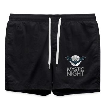 NUIT MYSTIQUE DE LA CHAUVE-SOURIS - Short de bain - noir - Devant - AI Model Male 185 light (185cm)