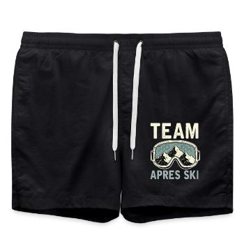 Team Après Ski - Swim Trunks - black - Front - AI Model Male 185 light (185cm)