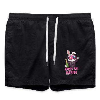 Après-ski bunny - Swim Trunks - black - Front - AI Model Male 185 light (185cm)