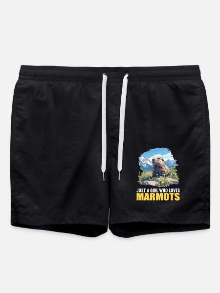 Marmots Groundhog - Swim Trunks - black