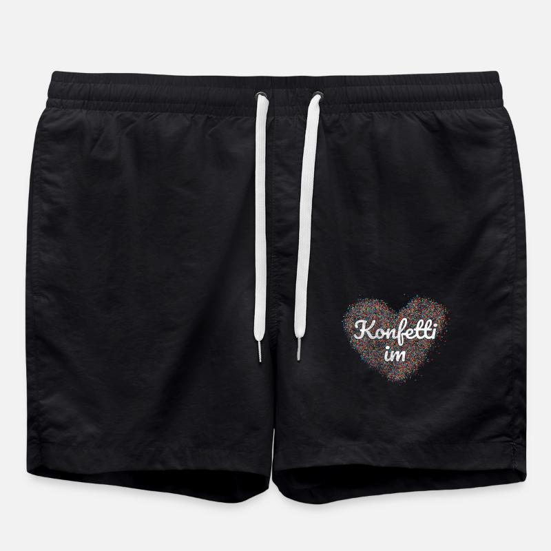 Confetti in the heart - Swim Trunks - black