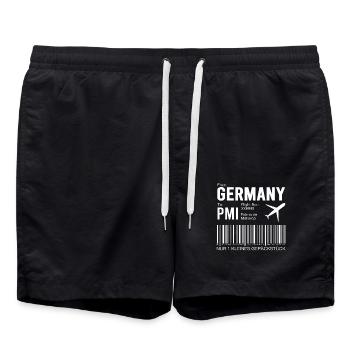 Billet d’avion Palma - Short de bain - noir - Devant - AI Model Male 185 light (185cm)