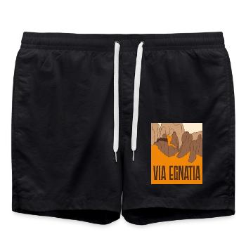 Via Egnatia - Balkans - Short de bain - noir - Devant - AI Model Male 185 light (185cm)