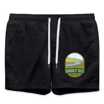 Nordkalottruta - Sentier de l’Arctique - Short de bain - noir - Devant - AI Model Male 185 light (185cm)