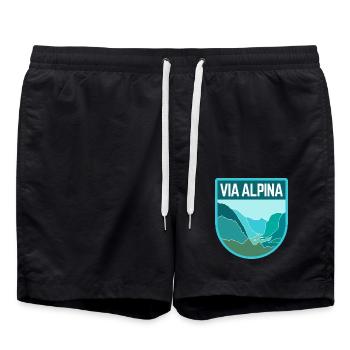 Via Alpina - Short de bain - noir - Devant - AI Model Male 185 light (185cm)