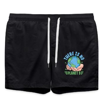 Il n’y a pas de planète B - Short de bain - noir - Devant - AI Model Male 185 light (185cm)