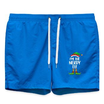 I’m The Nerdy Elf Chemise Assortie Noël en famille - Short de bain - cobalt blue - Devant