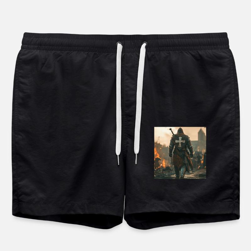 Soldat Krieger - Badeshorts - Schwarz