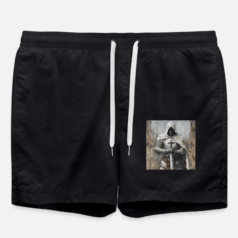 Soldat Krieger - Badeshorts - Schwarz