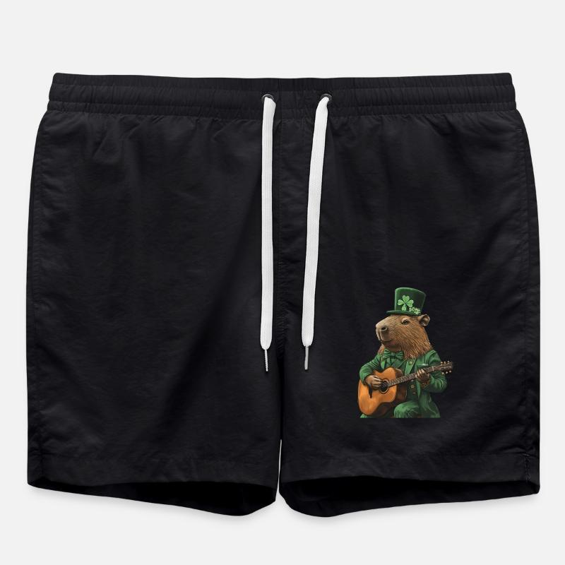 Wasserschwein - Badeshorts - Schwarz