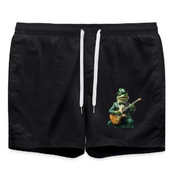 Frosch - Badeshorts - Schwarz - Vorne - AI Model Male 185 light (185cm)