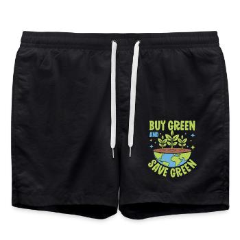 Achetez vert et économisez vert - Short de bain - noir - Devant - AI Model Male 185 light (185cm)