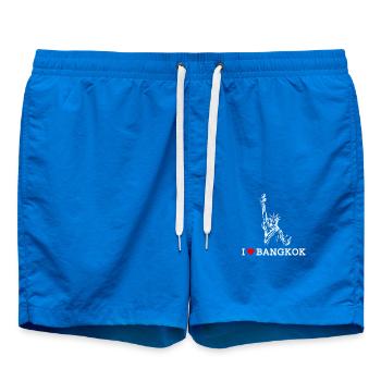 Freiheitsstatue Cool Heart Flagge I Love Bangkok - Badeshorts - Cobalt blue - Vorne