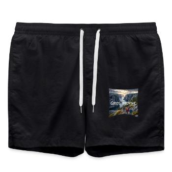 Gros-Morne, Canada - Short de bain - noir - Devant - AI Model Male 185 light (185cm)