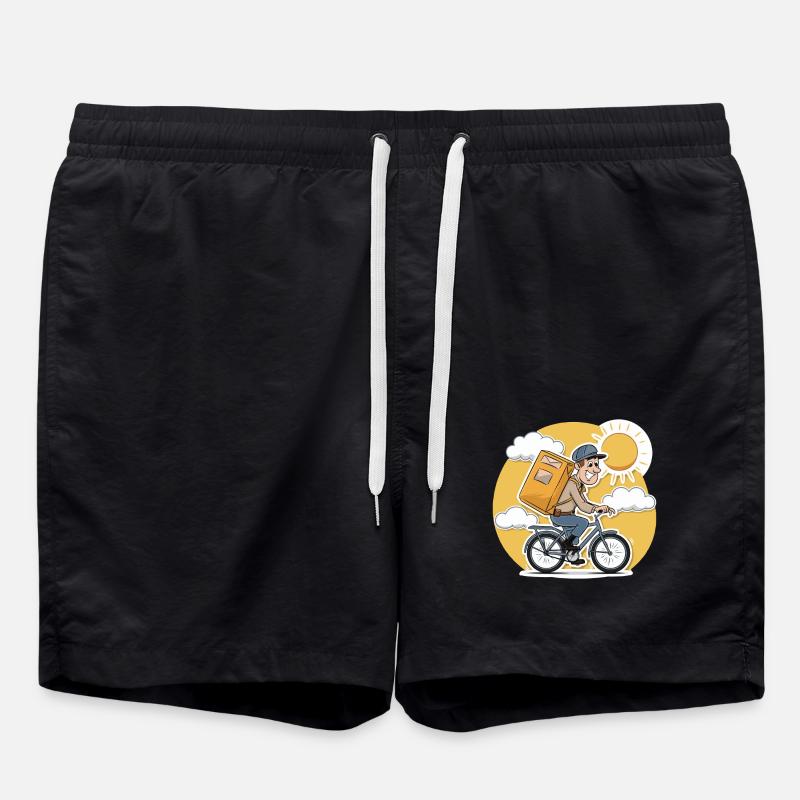 YOUR MAIL CARRIER - Swim Trunks - black