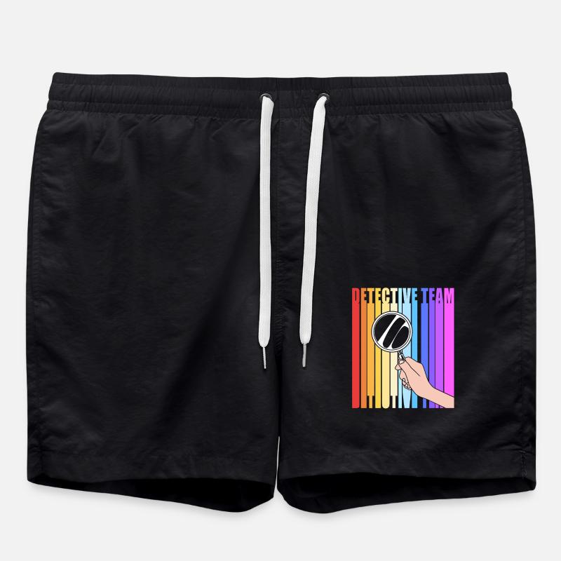 Detektiv - Badeshorts - Schwarz