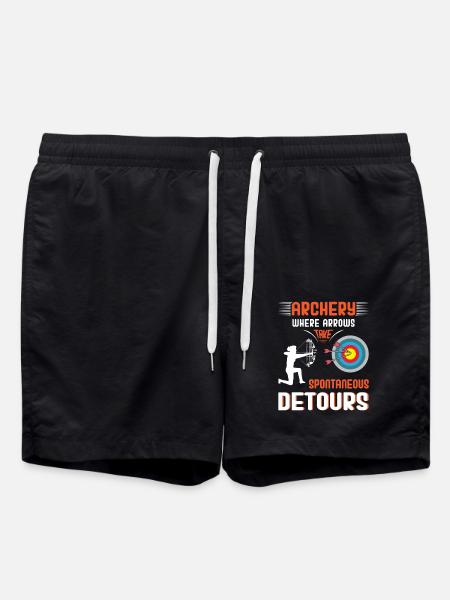 Bogenschießen Bogenschütze - Badeshorts - Schwarz