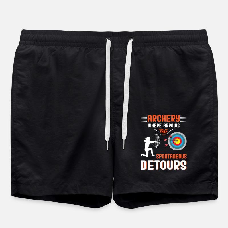 Bogenschießen Bogenschütze - Badeshorts - Schwarz
