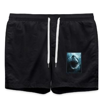 Megalodons Megalodon - Swim Trunks - black - Front - AI Model Male 185 light (185cm)