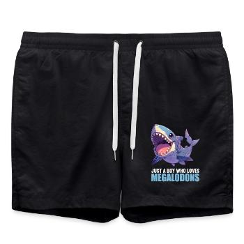 Megalodons Megalodon - Swim Trunks - black - Front - AI Model Male 185 light (185cm)
