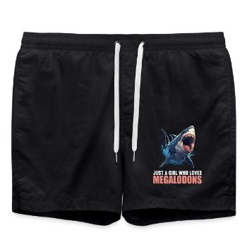 Megalodons Megalodon - Swim Trunks - black - Front - AI Model Male 185 light (185cm)