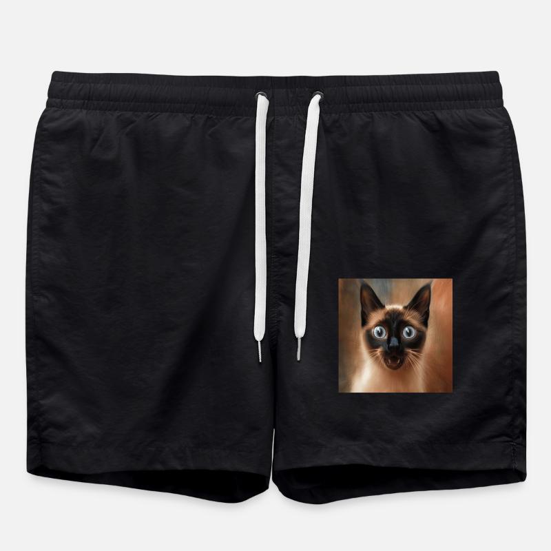 Siamese - Badeshorts - Schwarz