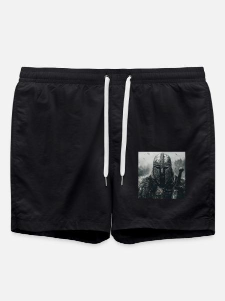 Wikinger - Badeshorts - Schwarz