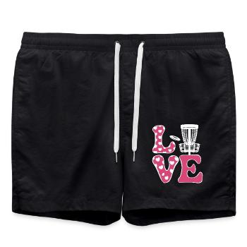 Disc Golf Dire Sports Drôle Disc Golf Cadeau - Short de bain - noir - Devant - AI Model Male 185 light (185cm)