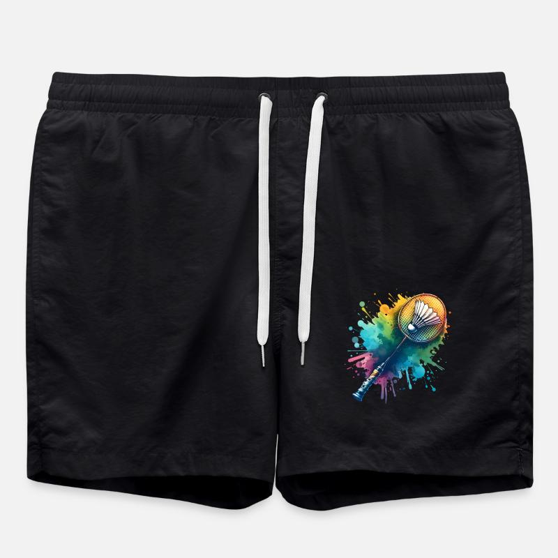 Badminton - Badeshorts - Schwarz