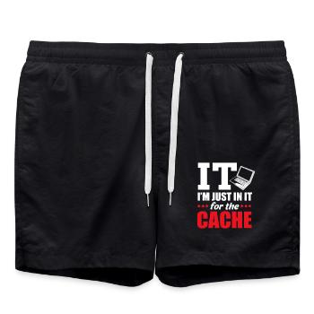 Tech Support - Badeshorts - Schwarz - Vorne - AI Model Male 185 light (185cm)