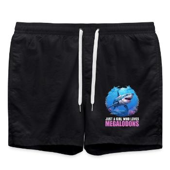 Megalodons Megalodon - Swim Trunks - black - Front - AI Model Male 185 light (185cm)