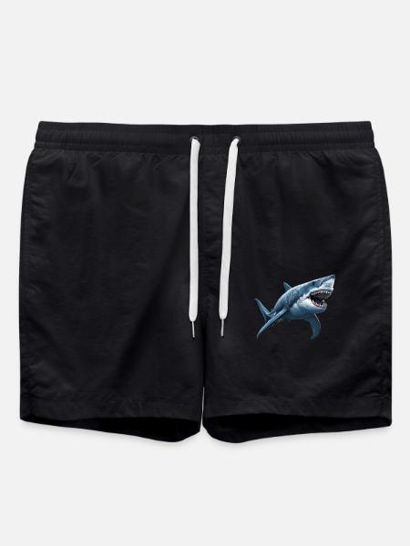 Weiße Haie Weißer Hai - Badeshorts - Schwarz