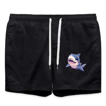 Sharks Shark - Swim Trunks - black - Front - AI Model Male 185 light (185cm)