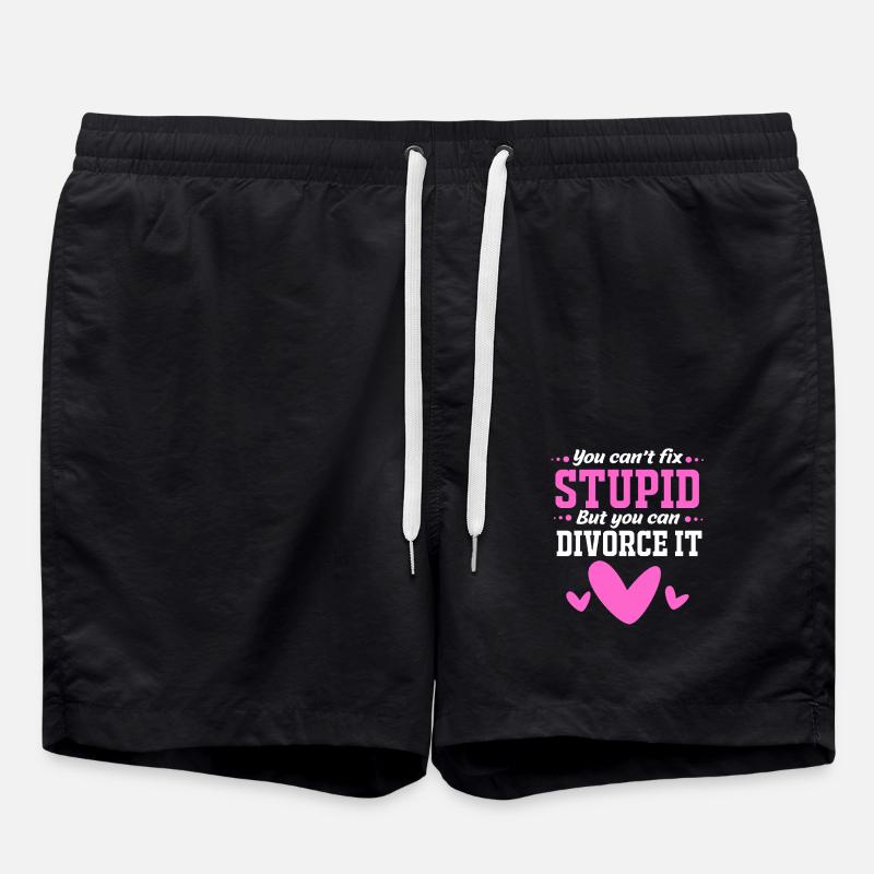 Divorce - Swim Trunks - black