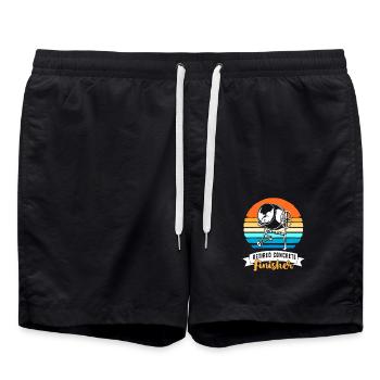 Béton Pavé Bétonnière Bétonnière - Short de bain - noir - Devant - AI Model Male 185 light (185cm)