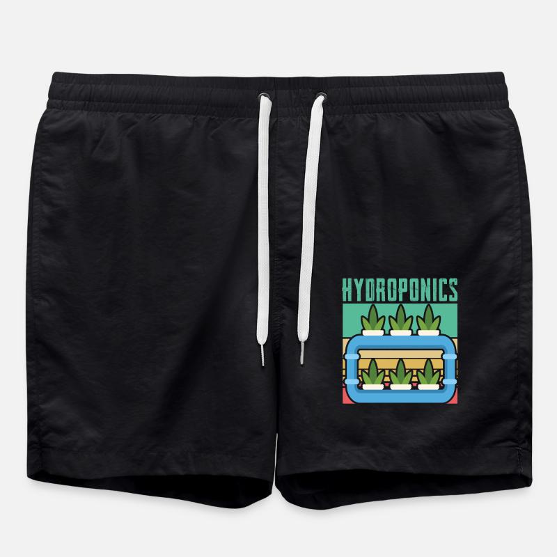 Hydroponik - Badeshorts - Schwarz