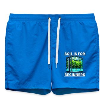 Soil is for Beginners - Swim Trunks - cobalt blue - Front