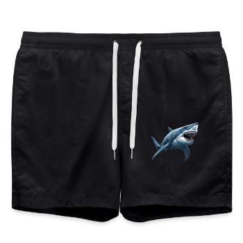 Sharks Shark - Swim Trunks - black - Front - AI Model Male 185 light (185cm)
