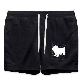 Shih Tzu - Short de bain - noir - Devant - AI Model Male 185 light (185cm)