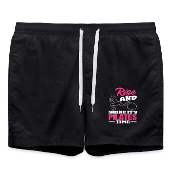 L'heure du Pilates : levez-vous et brillez - Short de bain - noir - Devant - AI Model Male 185 light (185cm)