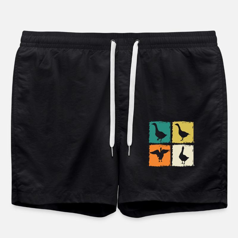 Gans - Badeshorts - Schwarz