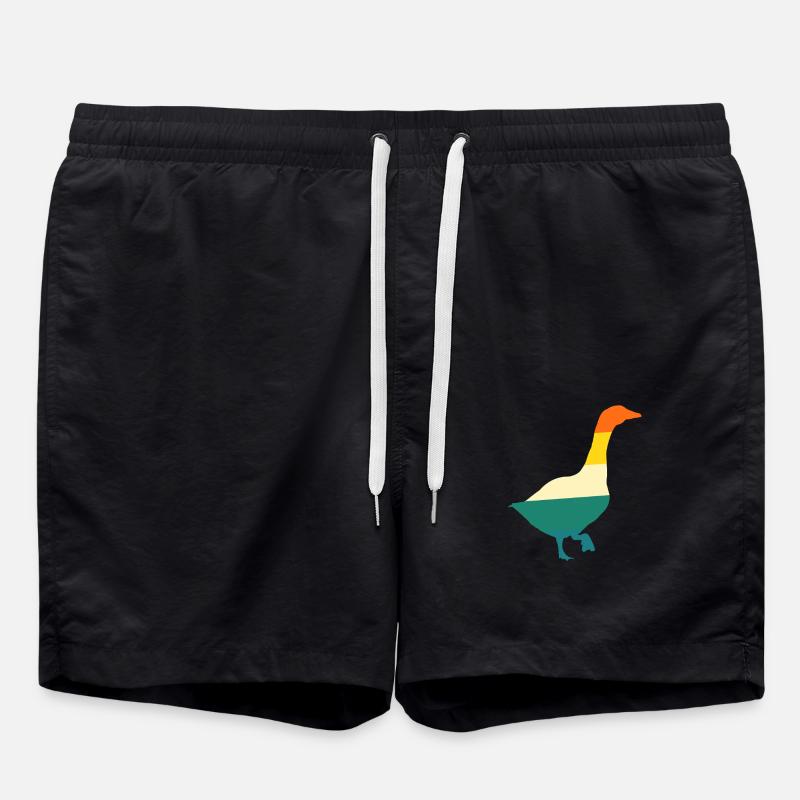 Gans - Badeshorts - Schwarz