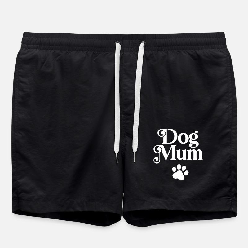 Dog Mum - Swim Trunks - black