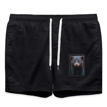 Vison Vison - Short de bain - noir - Devant - AI Model Male 185 light (185cm)