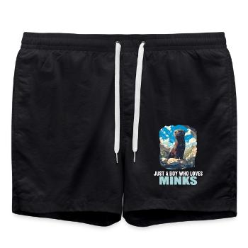 Vison Vison - Short de bain - noir - Devant - AI Model Male 185 light (185cm)