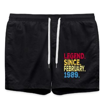 Légende depuis février 1989 Design Pour Enfants, - Short de bain - noir - Devant - AI Model Male 185 light (185cm)