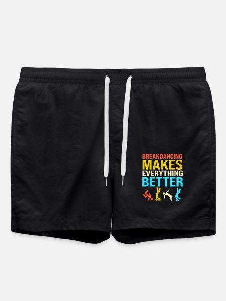 Breakdancing - Swim Trunks - black