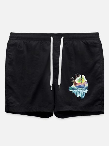 Reh - Badeshorts - Schwarz