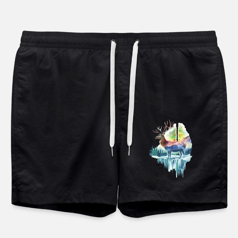 Reh - Badeshorts - Schwarz