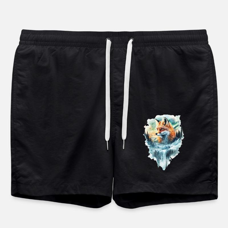 Fuchs - Badeshorts - Schwarz